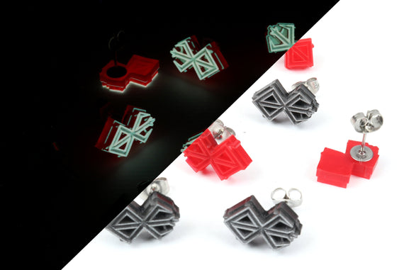 Branded Sacrifice Glow Earrings - Glow in the Dark Earrings - Branded Survivor - Relentless - Invocation of Doom - Struggles of Life | ERG1