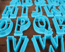 ANIMALSTARS Numbers & Letters! - FONT Cookie Cutters - Anime Baking, Letter Cutouts Baking Fondant Letters, Letters for Cake Decorating