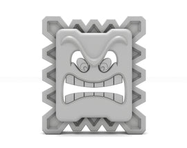 Thwomp Mask DIY Cosplay Prop Kit - Mario Enemies Cosplays, Props & Masks - Thwomp Stomp - Mario Enemy Costumes - Mario Themed Party