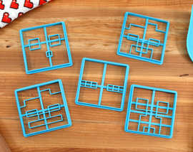 Minecraft Hostile Mobs Cookie Cutters- Creeper, Enderman, Skeleton, Slime, Zombie