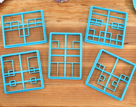 Minecraft Familiar Faces Set 2 Cookie Cutters- Bee, Chicken, Ocelot, Pig, Sheep