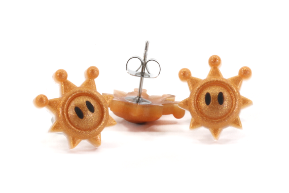 Shine Sprite Earrings Pair - Super Mario Sunshine