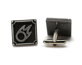 Black Mage FFXIV Job Cufflinks - BLM Metal Resin, Final Fantasy 14 FF14 Soul Crystal - LootCaveCo