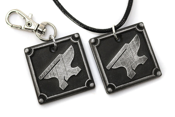 Blacksmith FFXIV Crafting Charm - BSM Metal Resin, Disciple of the Hand Final Fantasy 14 FF14 - LootCaveCo