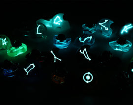 Cancer Constellation Stone Pin - FFXIV Pashtarot Ascian Crystal Pin - LootCaveCo