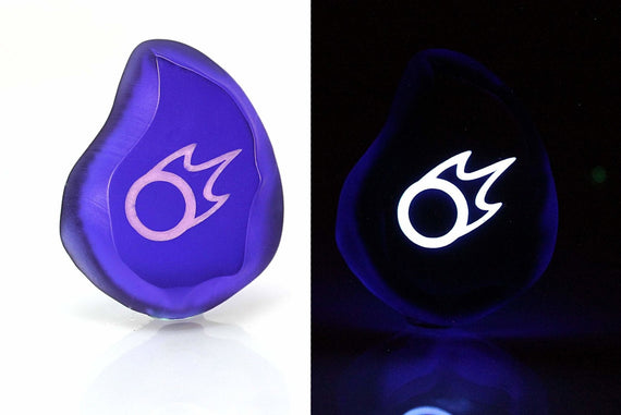 Clear Black Mage FFXIV Glow in the Dark Soul Crystal/BLM Job Stone Final Fantasy XIV FF14 - LootCaveCo
