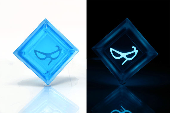 Clear Blue Mage FFXIV Glow in the Dark Soul Crystal/Blu Job Stone Final Fantasy XIV FF14 - LootCaveCo