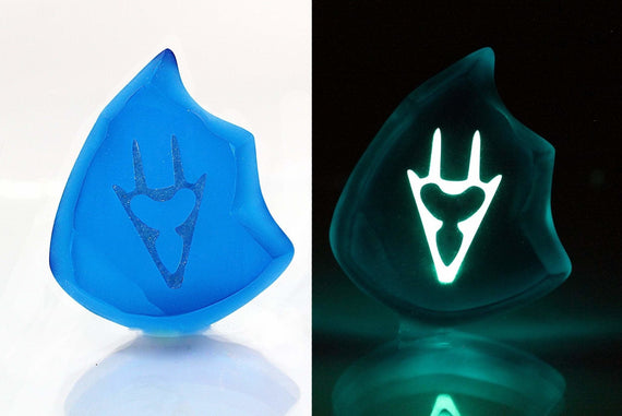 Clear Dragoon FFXIV Glow in the Dark Soul Crystal/DRG Job Stone Final Fantasy XIV FF14 - LootCaveCo