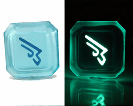 Clear Machinist FFXIV Glow in the Dark Soul Crystal/MCH Job Stone Final Fantasy XIV FF14 - LootCaveCo