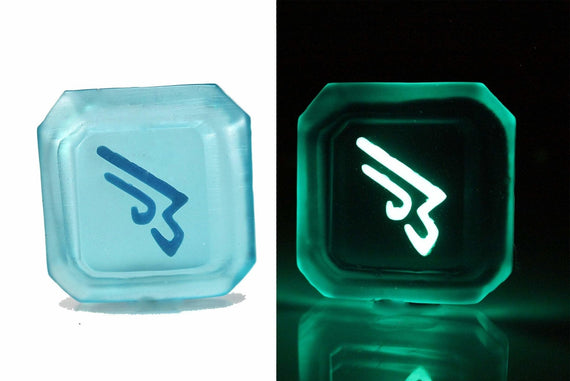 Clear Machinist FFXIV Glow in the Dark Soul Crystal/MCH Job Stone Final Fantasy XIV FF14 - LootCaveCo