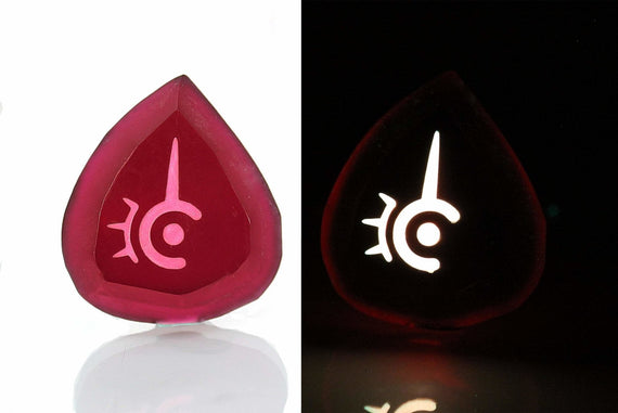 Clear Red Mage FFXIV Glow in the Dark Soul Crystal/RDM Job Stone Final Fantasy XIV FF14 - LootCaveCo