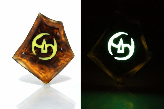 Clear Samurai FFXIV Glow in the Dark Soul Crystal/SAM Job Stone Final Fantasy XIV FF14 - LootCaveCo