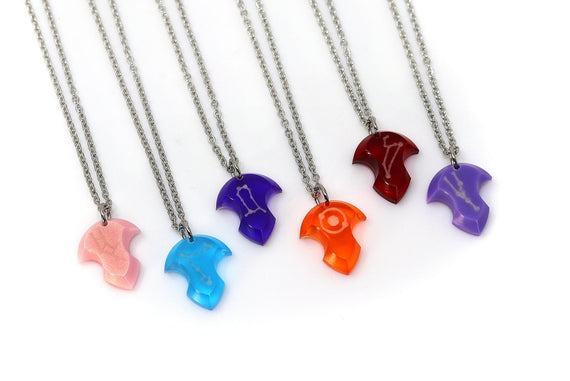 Constellation Stone Glow Charm Necklace - FFXIV Azem / Emet Selch Ascian Crystal - LootCaveCo