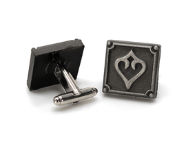 Dancer FFXIV Cufflinks Metal Resin - DNC Final Fantasy XIV (FF14) - Soul Crystal - LootCaveCo