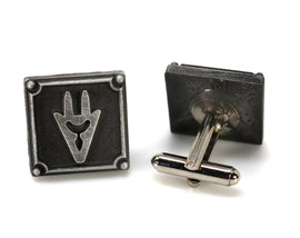 Dragoon FFXIV Job Cufflinks - DRG Metal Resin, Final Fantasy 14 FF14 Soul Crystal - LootCaveCo