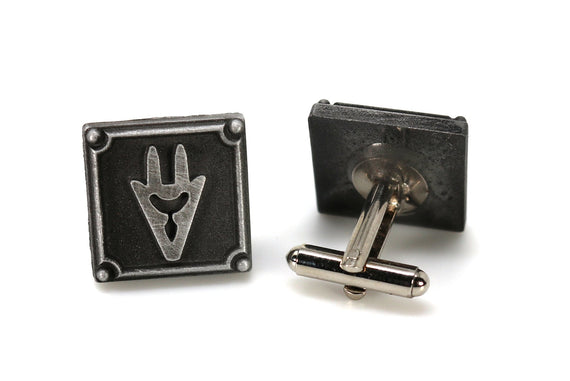 Dragoon FFXIV Job Cufflinks - DRG Metal Resin, Final Fantasy 14 FF14 Soul Crystal - LootCaveCo
