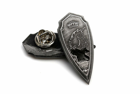 FFXIV Haurchefant Greystone Shield Pin - Shadowbringers Final Fantasy 14 - House Fortemps - LootCaveCo