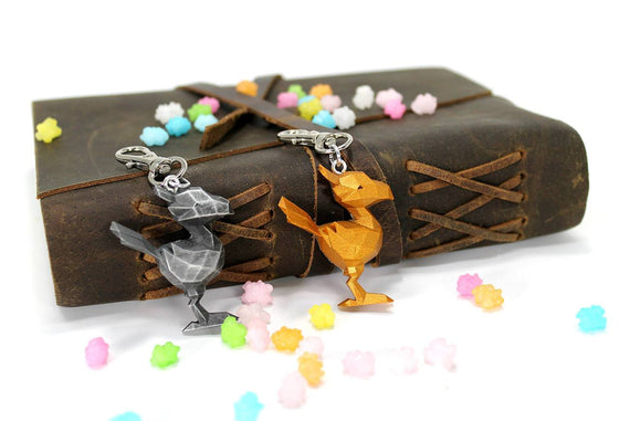 Final Fantasy X Chocobo Keychain - FF14 Final Fantasy 15 Chocobo Feather - LootCaveCo