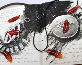 Final Fantasy XV Phoenix Down Pendant FFXV Final Fantasy 15 inspired Necklace / Key chain - LootCaveCo