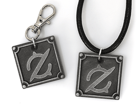 Gunbreaker FFXIV Keychain / Necklace Metal Resin - GNB Final Fantasy XIV (FF14) - Soul Crystal - LootCaveCo