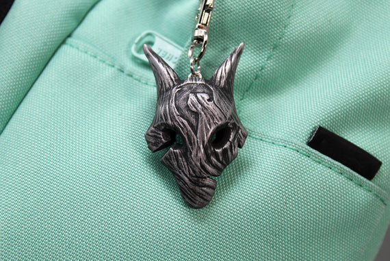 Kindred Wolf Mask Keychain / Necklace, League of Legends Cosplay or Gift