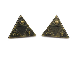 Zelda Earrings Triforce Spritual Stone -Stainless Steel Stud-  Legend of Zelda Breath of the Wild - Nintendo/Zelda Gift