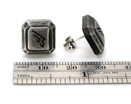 Machinist FFXIV Soul Crystal Earrings/Job Stone FF14 Final Fantasy 14 FFXIV Charm -Stainless Steel Stud-