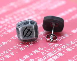 Paladin FFXIV Soul Crystal Earrings/Job Stone FF14 Final Fantasy 14 FFXIV Charm -Stainless Steel Stud-