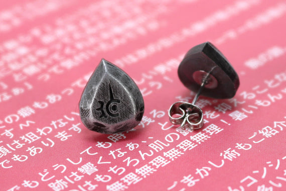Red Mage FFXIV Soul Crystal Earrings/Job Stone FF14 Final Fantasy 14 FFXIV Charm -Stainless Steel Stud-