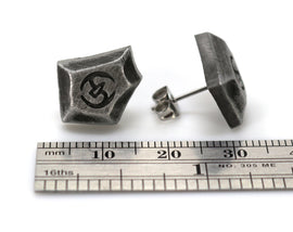 Samurai FFXIV Soul Crystal Earrings/Job Stone FF14 Final Fantasy 14 FFXIV Charm -Stainless Steel Stud-