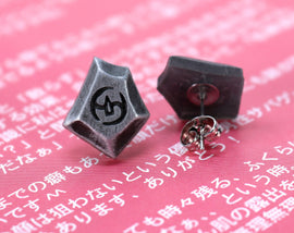 Samurai FFXIV Soul Crystal Earrings/Job Stone FF14 Final Fantasy 14 FFXIV Charm -Stainless Steel Stud-