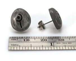 White Mage FFXIV Soul Crystal Earrings/Job Stone FF14 Final Fantasy 14 FFXIV Charm -Stainless Steel Stud-