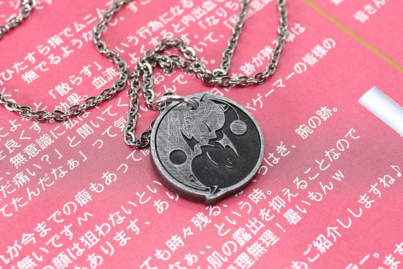 Moogle Final Fantasy X Yin & Yang locket - Final Fantasy 9 Cosplay