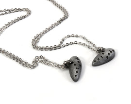 Zelda Charm Necklace Ocarina of Time -Metal Resin- Legend of Zelda Breath of the Wild  - Nintendo/Zelda Gift