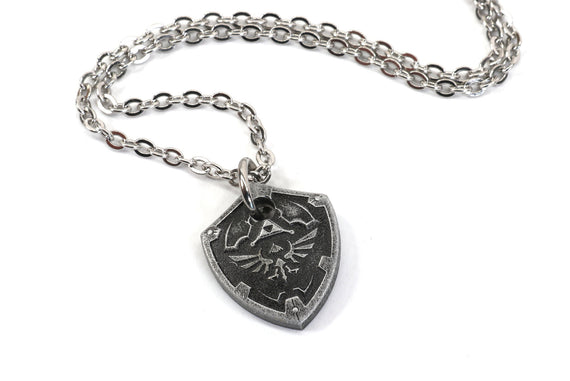 Zelda Locket Necklace Hylian Shield -Metal Resin- Legend of Zelda Breath of the Wild  - Nintendo/Zelda Gift
