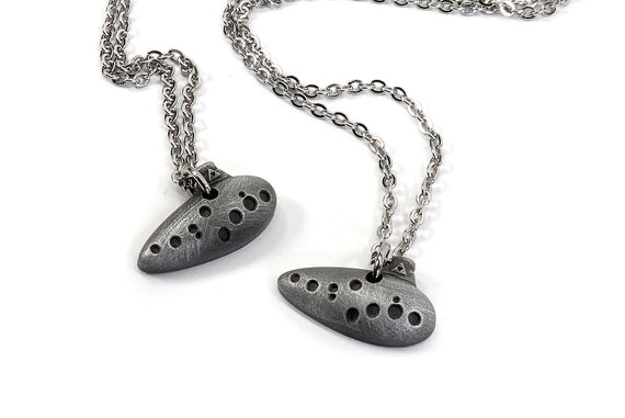 Zelda Charm Necklace Ocarina of Time -Metal Resin- Legend of Zelda Breath of the Wild  - Nintendo/Zelda Gift