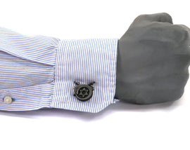 Full Metal Alchemist Ouroboros Symbol-Aluminum Metal Resin Cufflink for FMA Cosplay-Homunculi