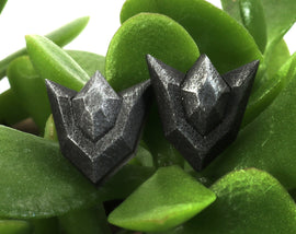 Goron Ruby Earrings - Legend of Zelda Spiritual Stones - Stainless Steel Stud - Nintendo/Zelda Gift