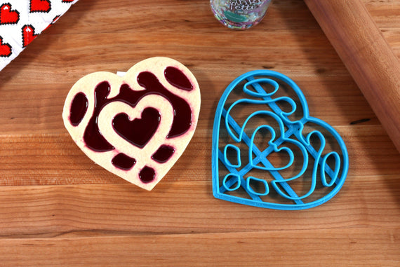 Legend of Zelda Heart Container Tart Cookie Cutter - Breathe of the Wild