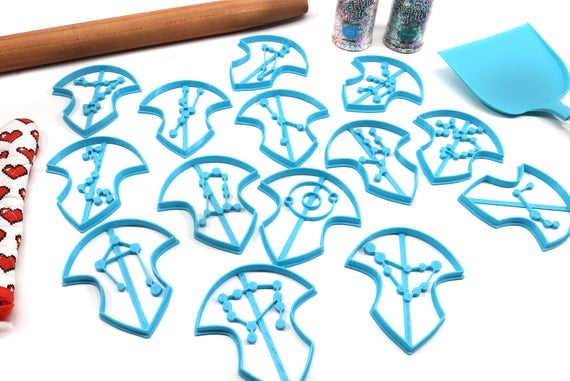 Constellation Stone Cookie Cutter Collection - Convocation of the 14 Bundle - FFXIV Azem Ascian Crystal