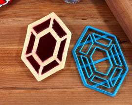 Legend of Zelda Rupee Linzer Tart Cookie Cutter - Breathe of the Wild
