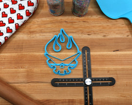 Gurren Lagann Cookie Cutters - Core Drill, Small Gurren, Gurren Lagann Head, Kamina Symbol, Yoko Symbol - Gurren Lagann Gift