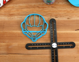 Metroid Cookie Cutters - Metroid, Ridley Face, Samus Mask, Samus Sidearm, Screw Attack - Metroid Prime /  Nintendo Gift