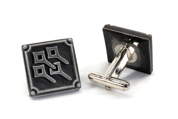 Sage FFXIV Job Cufflinks - Metal Resin, Final Fantasy 14 FF14 Soul Crystal