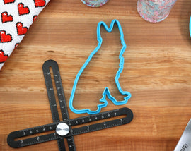 German Shepherd Cookie Cutters - Shepherd Face, Shepherd Outline, Sitting Shepherd, Flower Shepherd - German Shepherd Gift