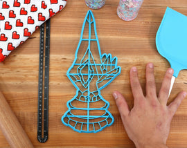 12 Inch Aetheryte Cookie Cutters - FFXIV Birthday Cookie Cake Cutter - FF14 Baking