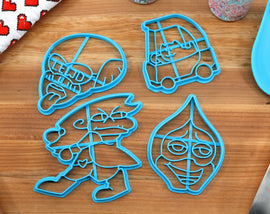 Deltarune Meme Cookie Cutters Chapter 1 - God Dammit Kris, Smug Lancer, Dog Car, Lewd Queen  - Undertale /  Baking Gift