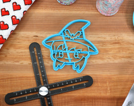 Anime Halloween Cookie Cutters - UWU Pumpkin, Anime Witch, Bat Potion, Skull Apple, Sugar Sprite - Kawaii gift for Anime Lovers