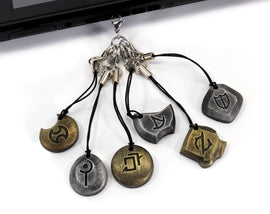 FFXIV METAL Job Stone Phone Charm Soul Crystal - Endwalker Reaper and Sage - FF14 Final Fantasy 14