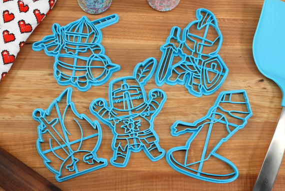 Souls Cookie Cutters - Bonfire Lit, Faraam Knight, Onion Knight, Sun Praising Knight, White Sign Soapstone